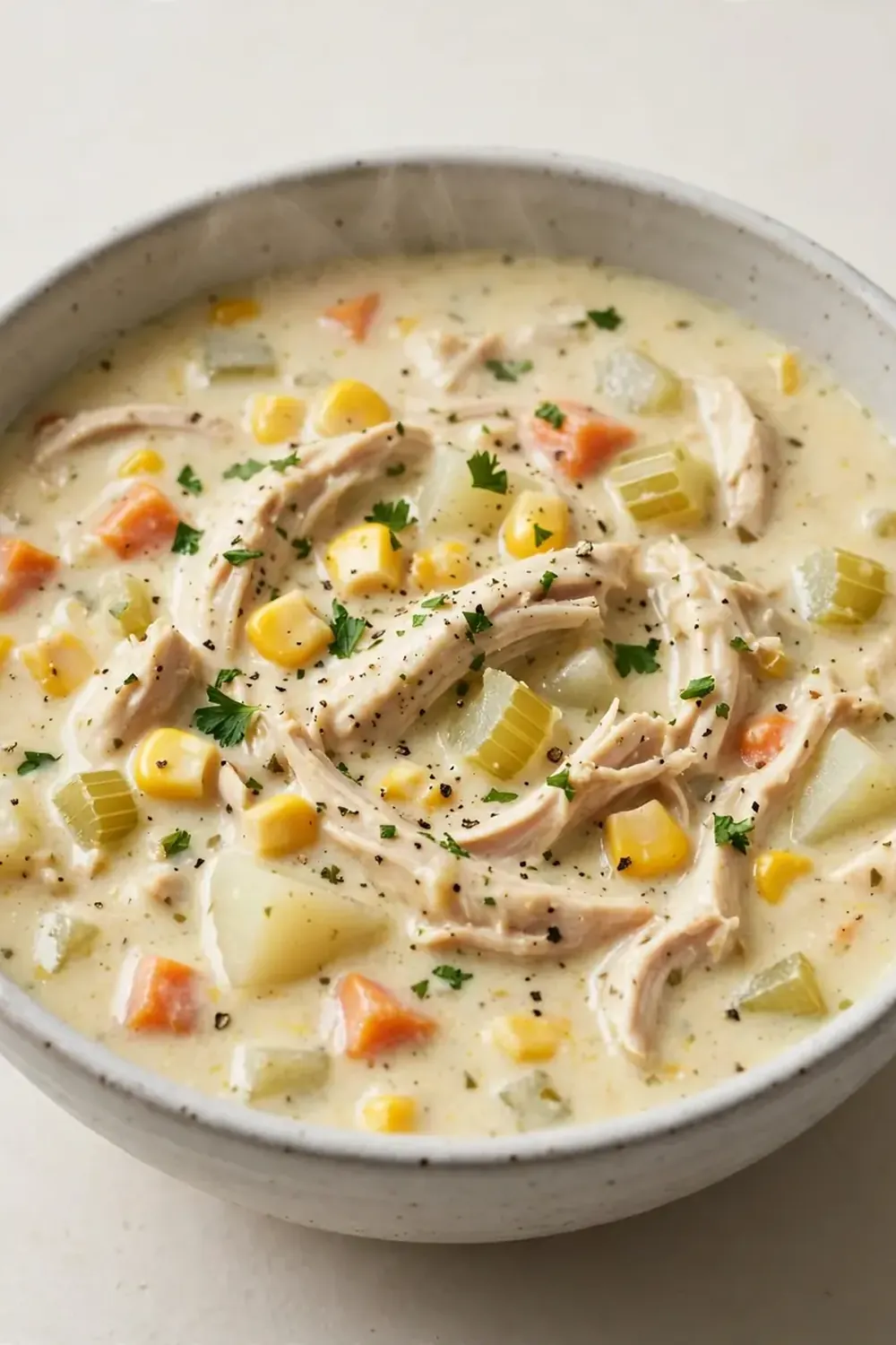 Slow Cooker Creamy Chicken Chowder