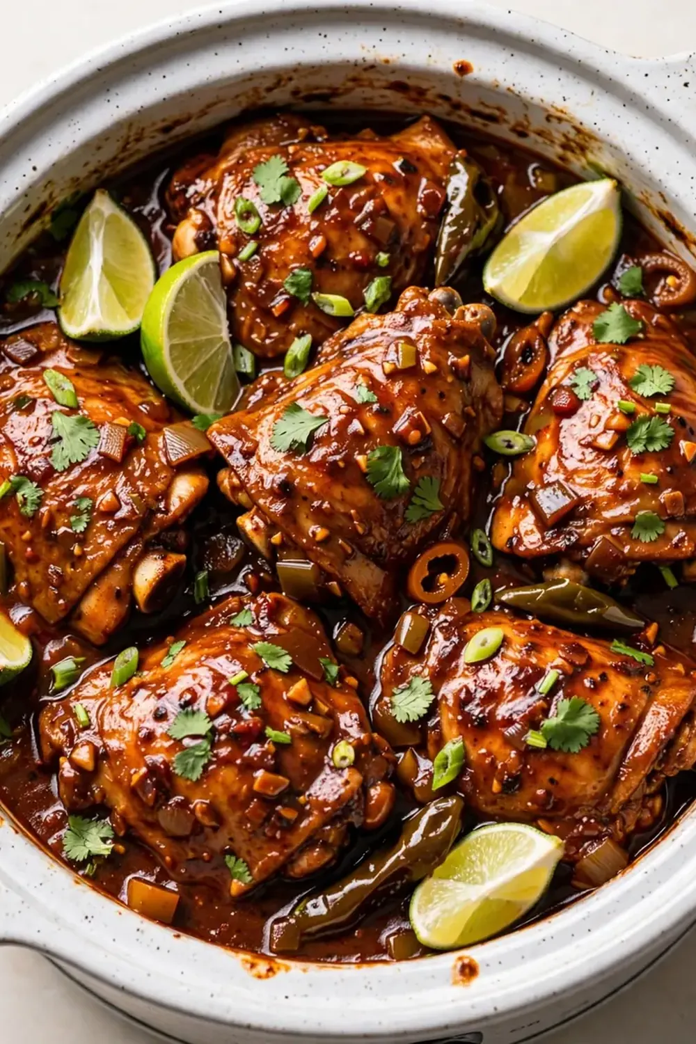 Dump-and-Go Crockpot Chipotle Chicken Thighs