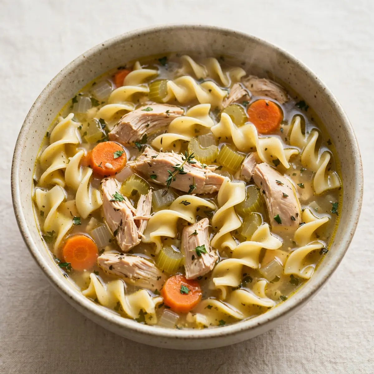 Budget Batch Crockpot Chicken Noodle Soup