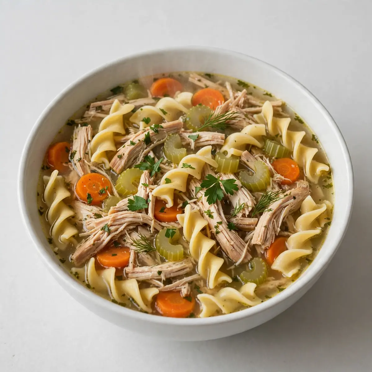 Budget Batch Crockpot Chicken Noodle Soup