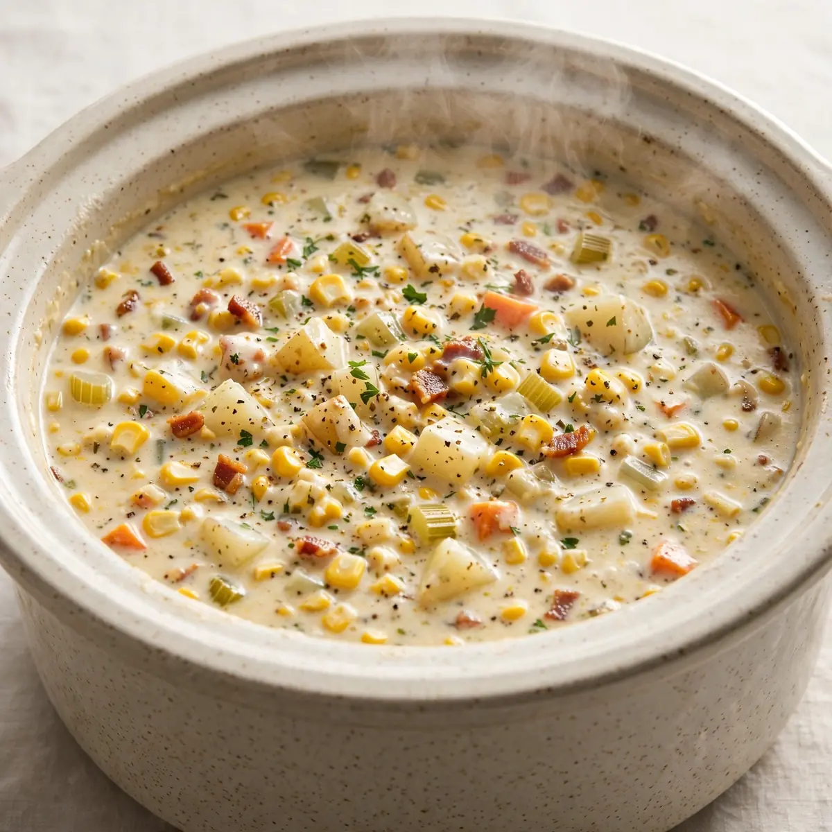 Budget Batch Crockpot Cremige Mais-Chowder