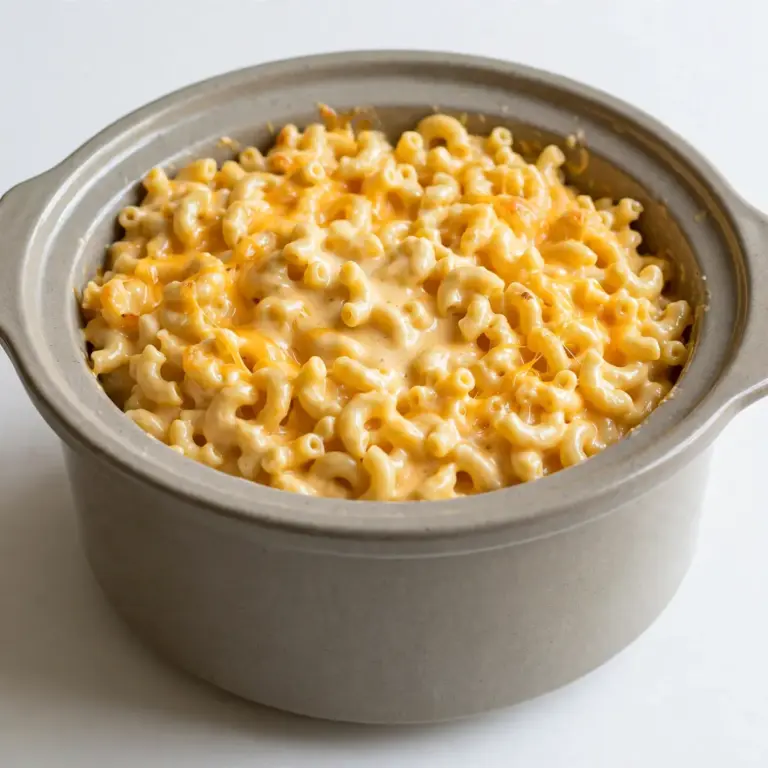 Budget Batch Crockpot Macaroni and Cheese