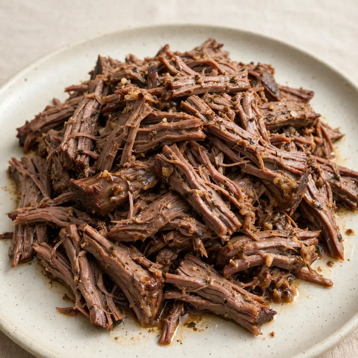 Budget Crockpot Beef Carnitas für Meal Prep