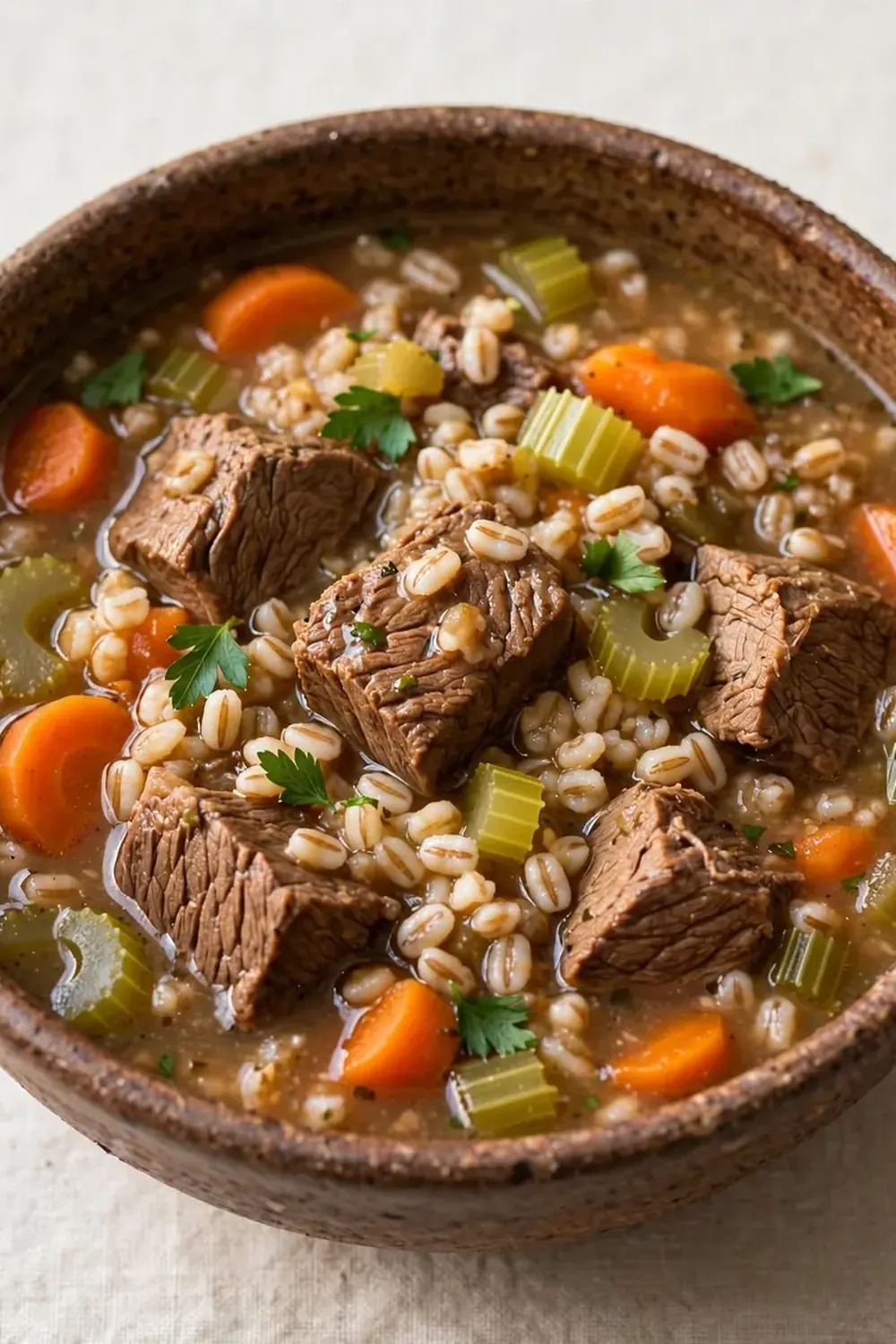 Crockpot Beef and Barley Soup