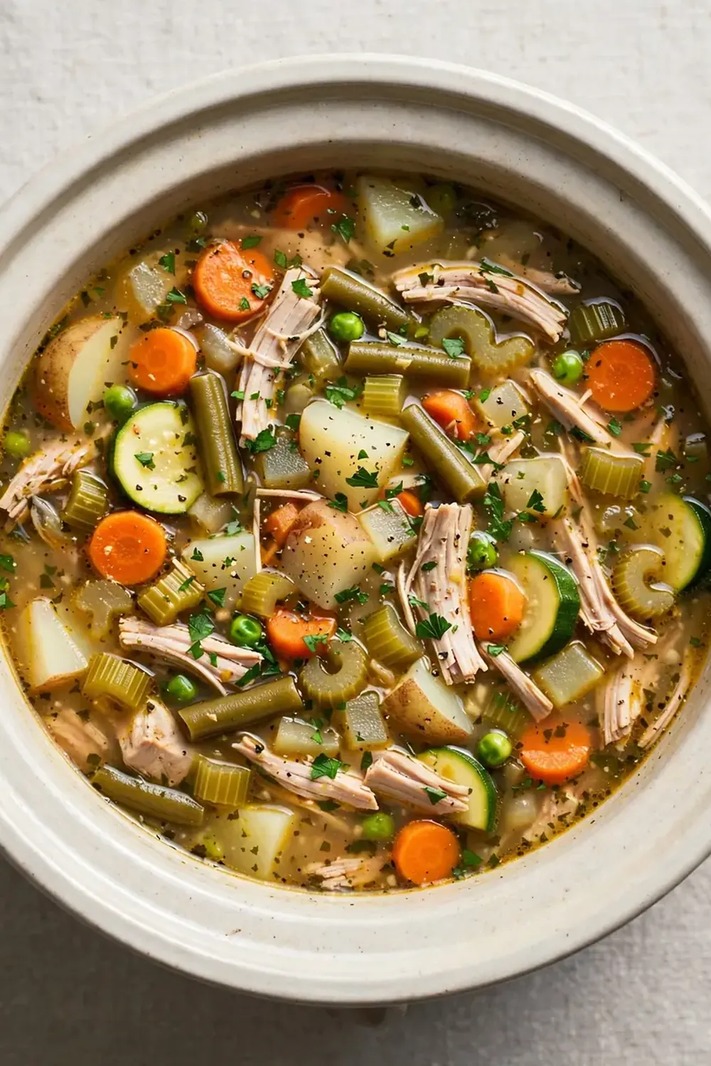 Crockpot Turkey Vegetable Soup