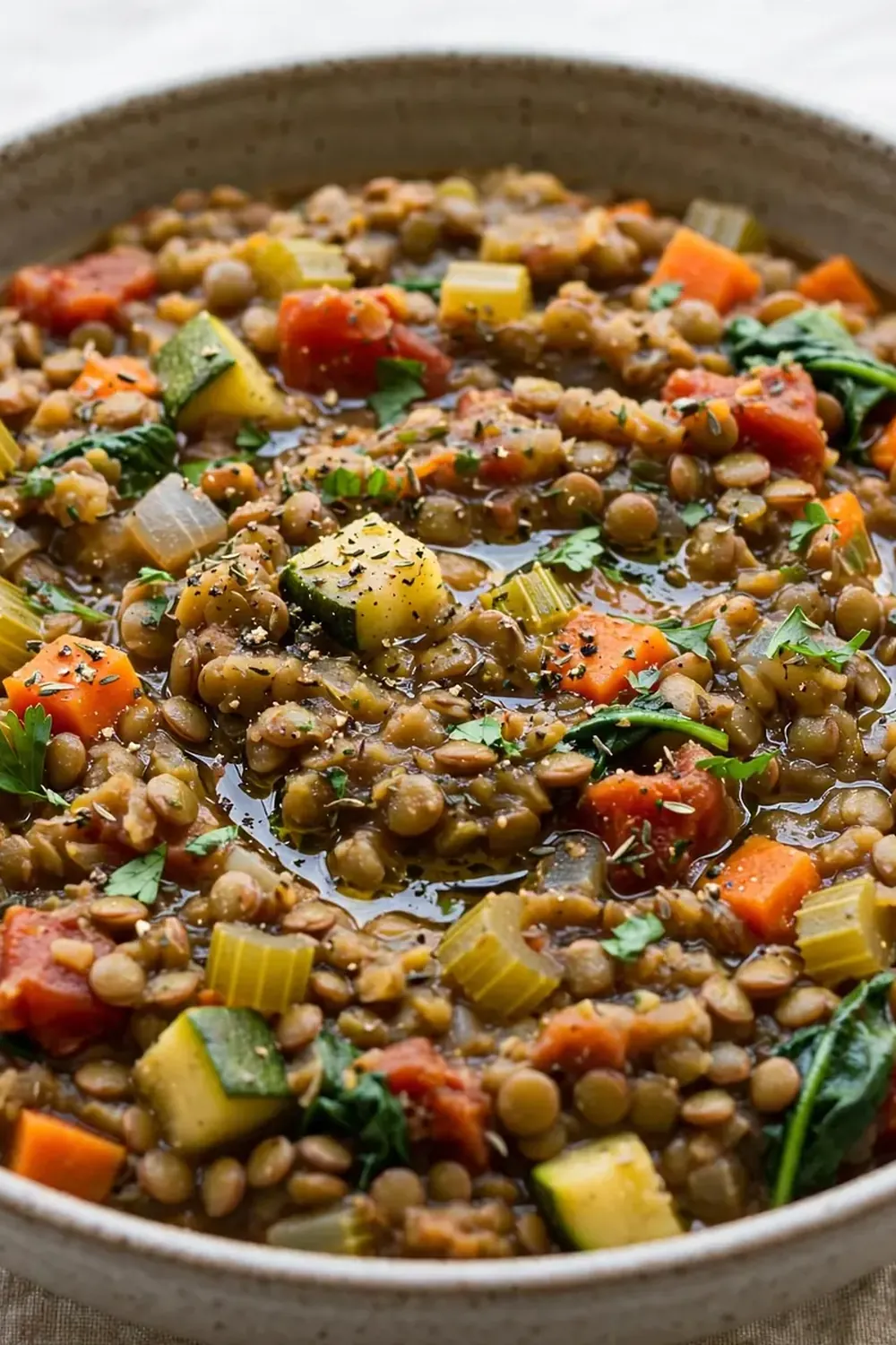 Dump-and-Go Crockpot Lentil and Veggie Stew