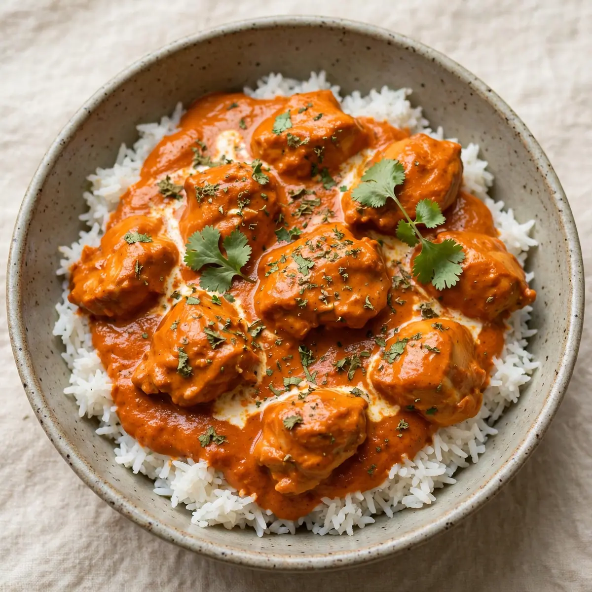 Budget Slow Cooker Butter Chicken – 4 Portionen Meal Prep