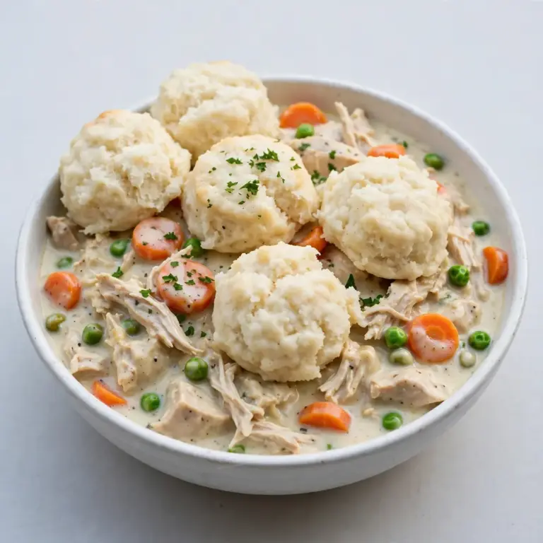 Budgetfreundliches Schongarer Hühnchen mit Dumplings für Meal Prep