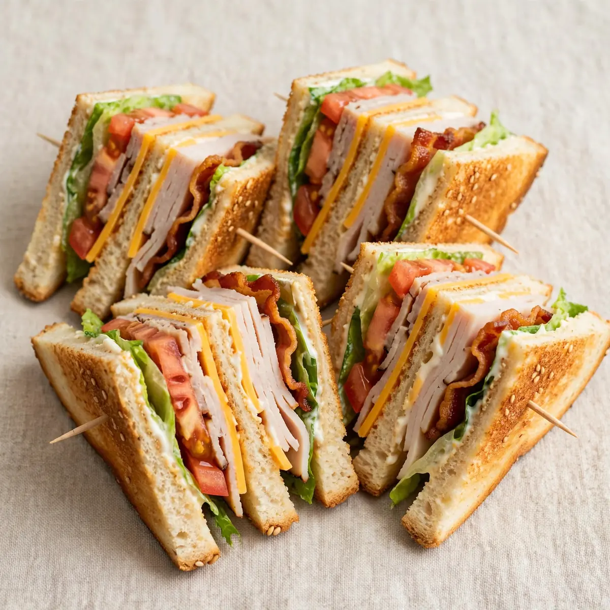 Club Sandwich mit drei Stockwerken