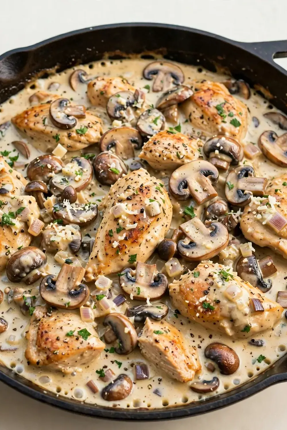 Creamy Mushroom Chicken Skillet
