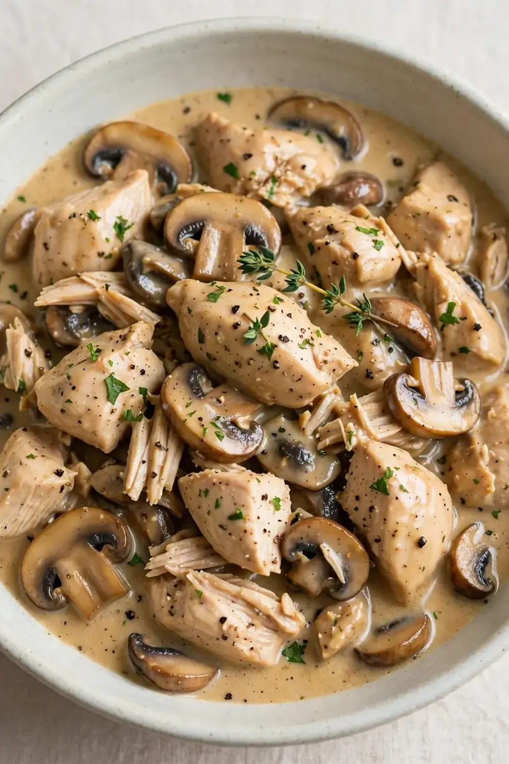 Crockpot Chicken Marsala (Non-Alcoholic White Grape/Broth Base)