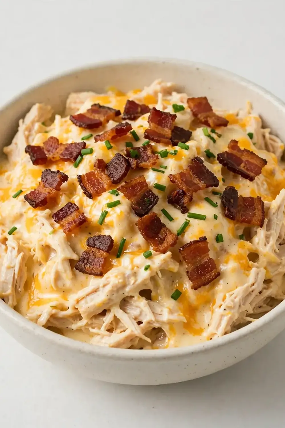 Crockpot Crack Chicken (Chicken, Cream Cheese, Cheddar, Beef Bacon)
