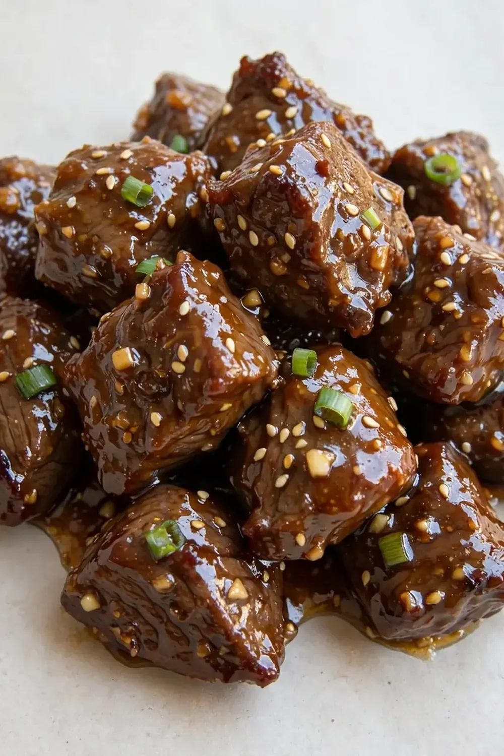 Crockpot Honey Garlic Beef Bites