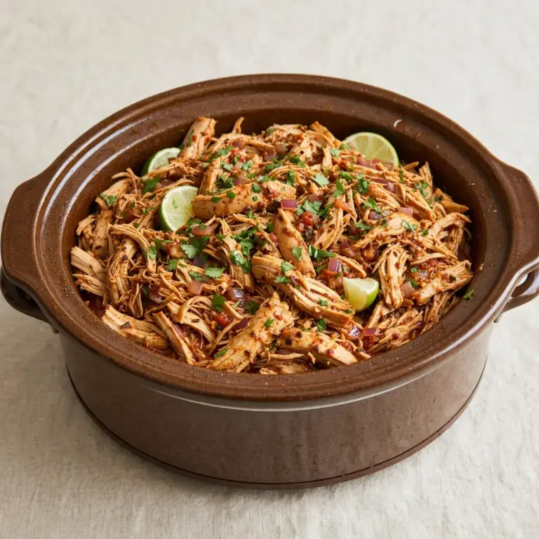 Crockpot Mexican Shredded Chicken: Budget Meal Prep für 1€ pro Portion