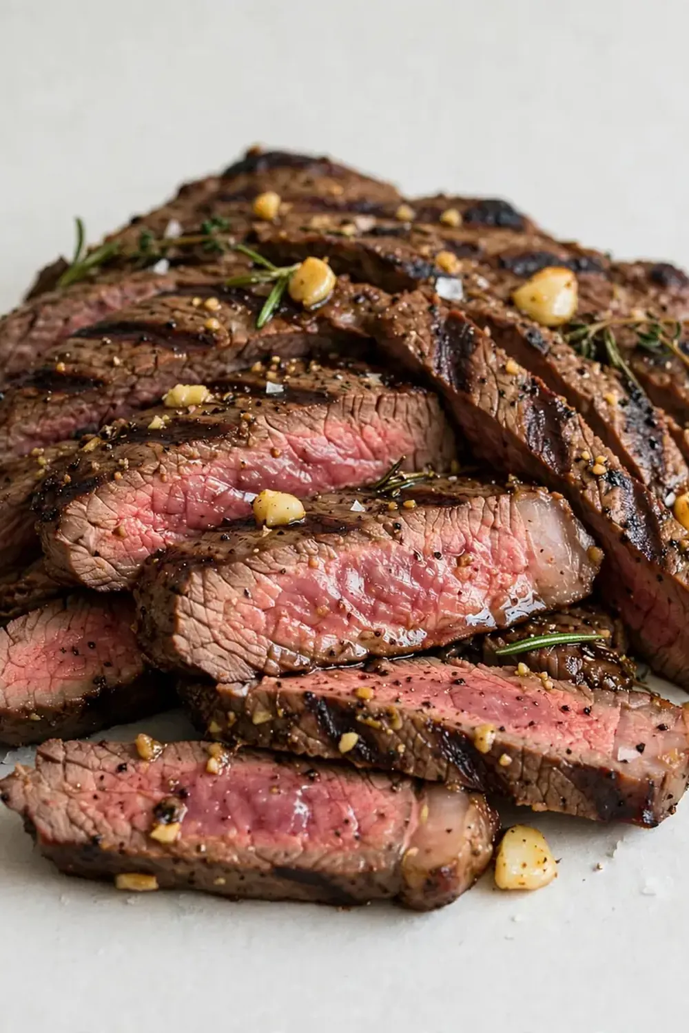 Grilled Flank Steak with Garlic Marinade
