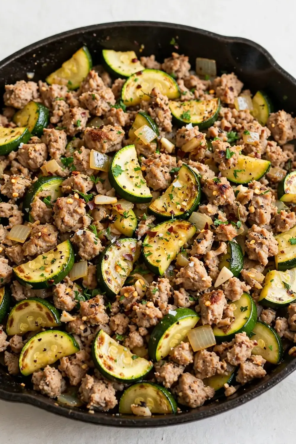 Ground Turkey and Zucchini Skillet