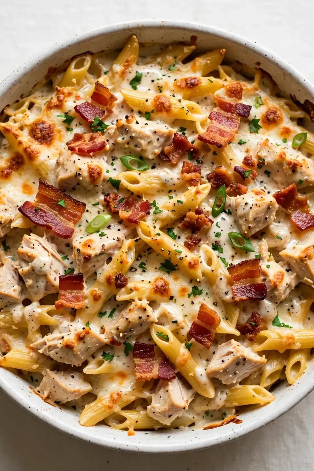 Chicken Bacon Ranch Pasta Bake