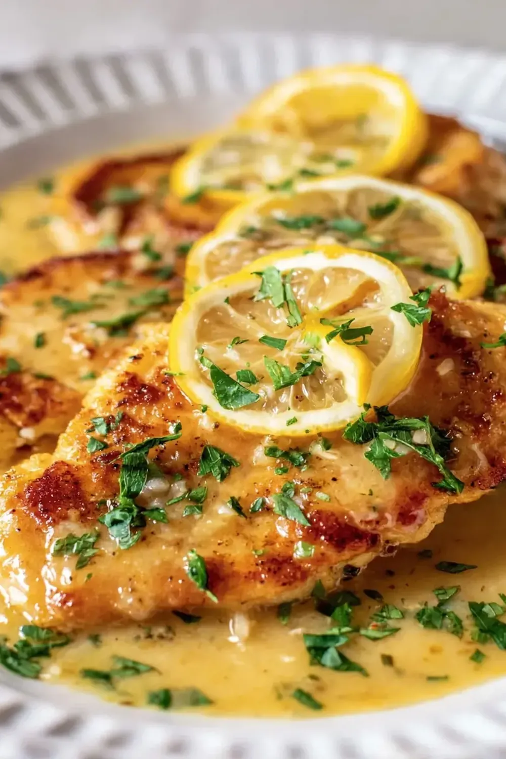 Chicken Francese with Lemon Sauce