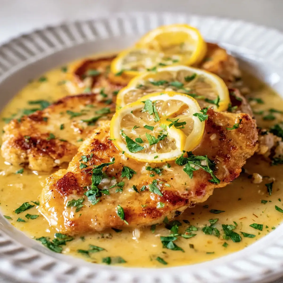 Hähnchen Francese mit Zitronensauce