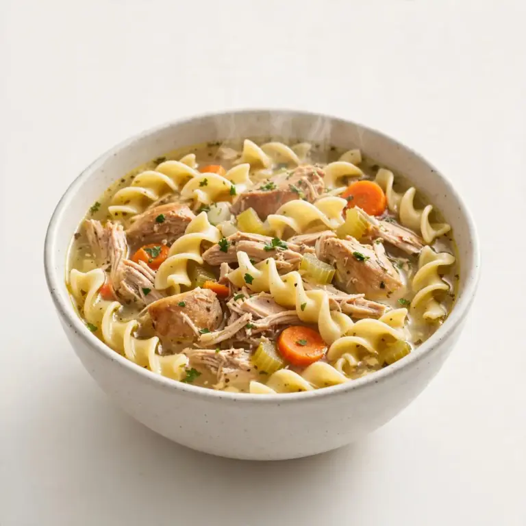 Klassische Hühnernudelsuppe