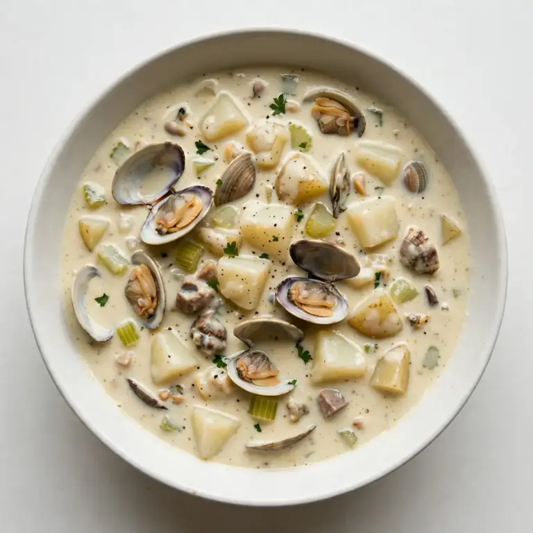 Klassische New England Clam Chowder