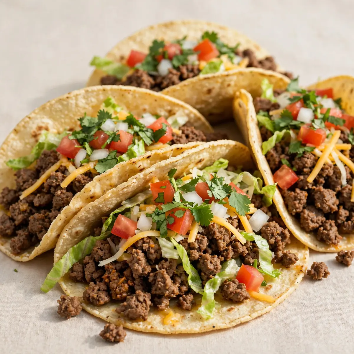 Klassische Rindfleisch-Tacos