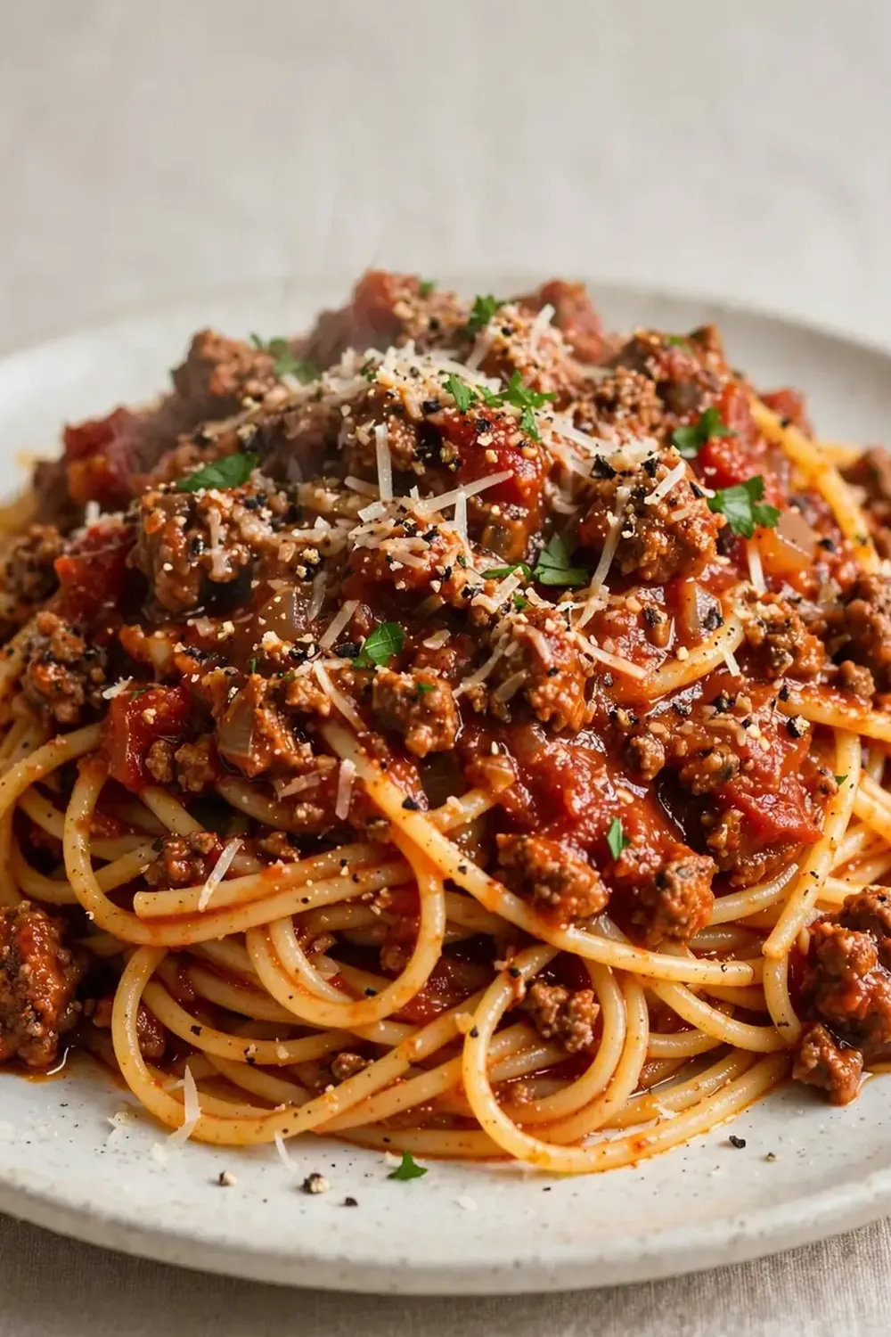 Classic Spaghetti with Meat Sauce
