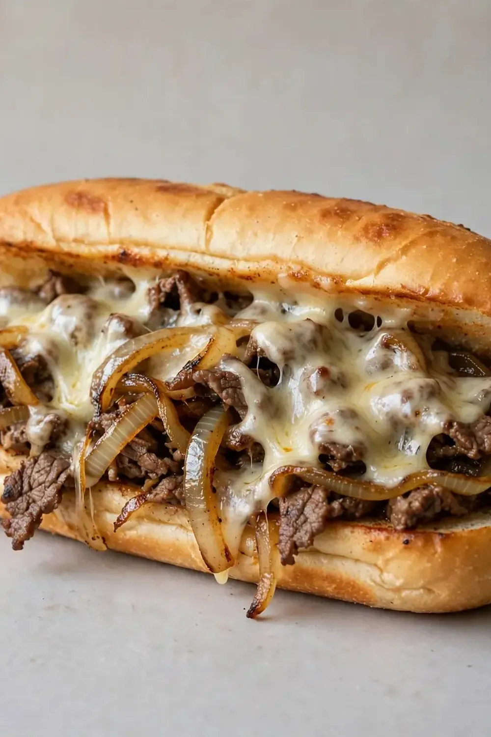 Classic Philly Cheesesteak Sandwich