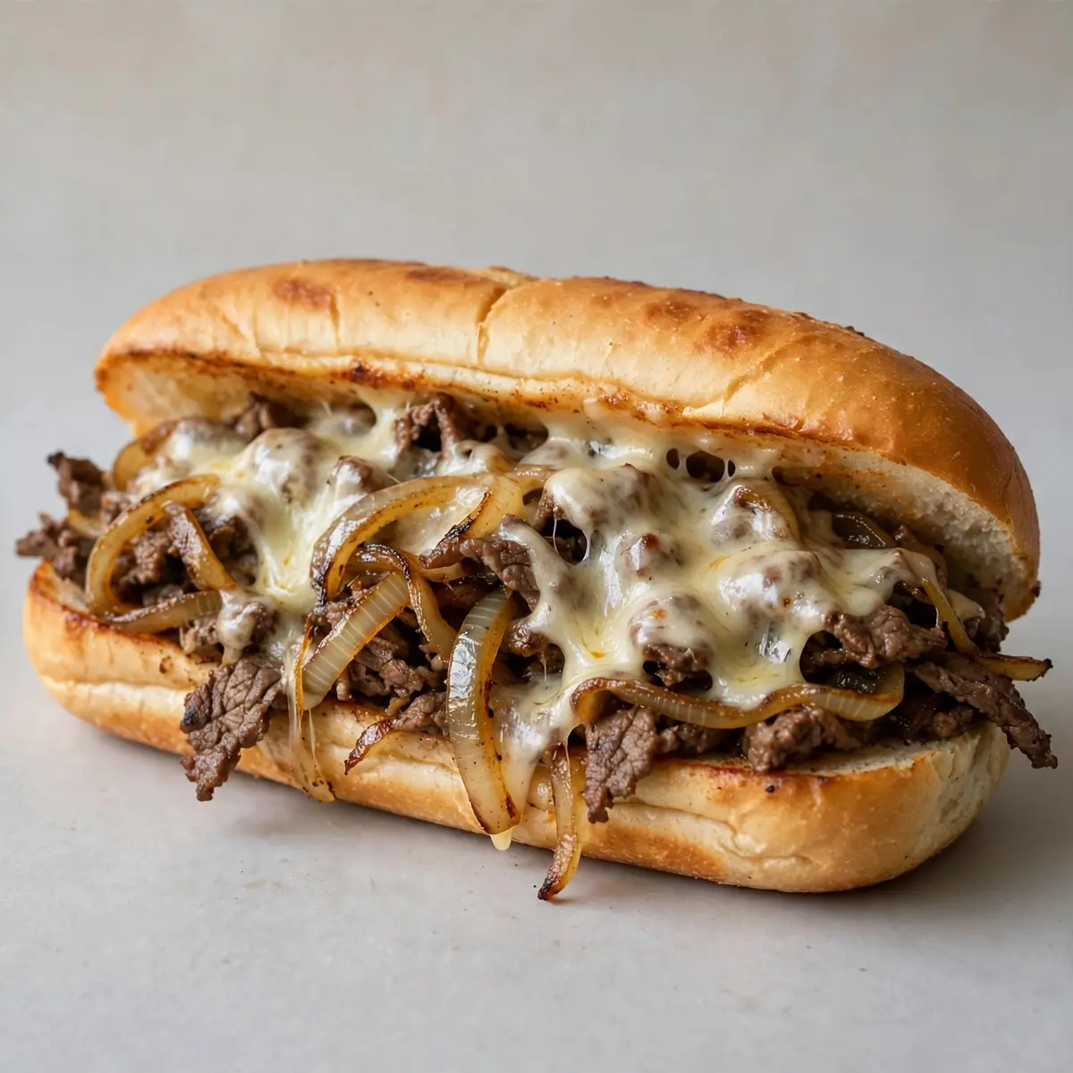 Klassischer Philly Cheesesteak