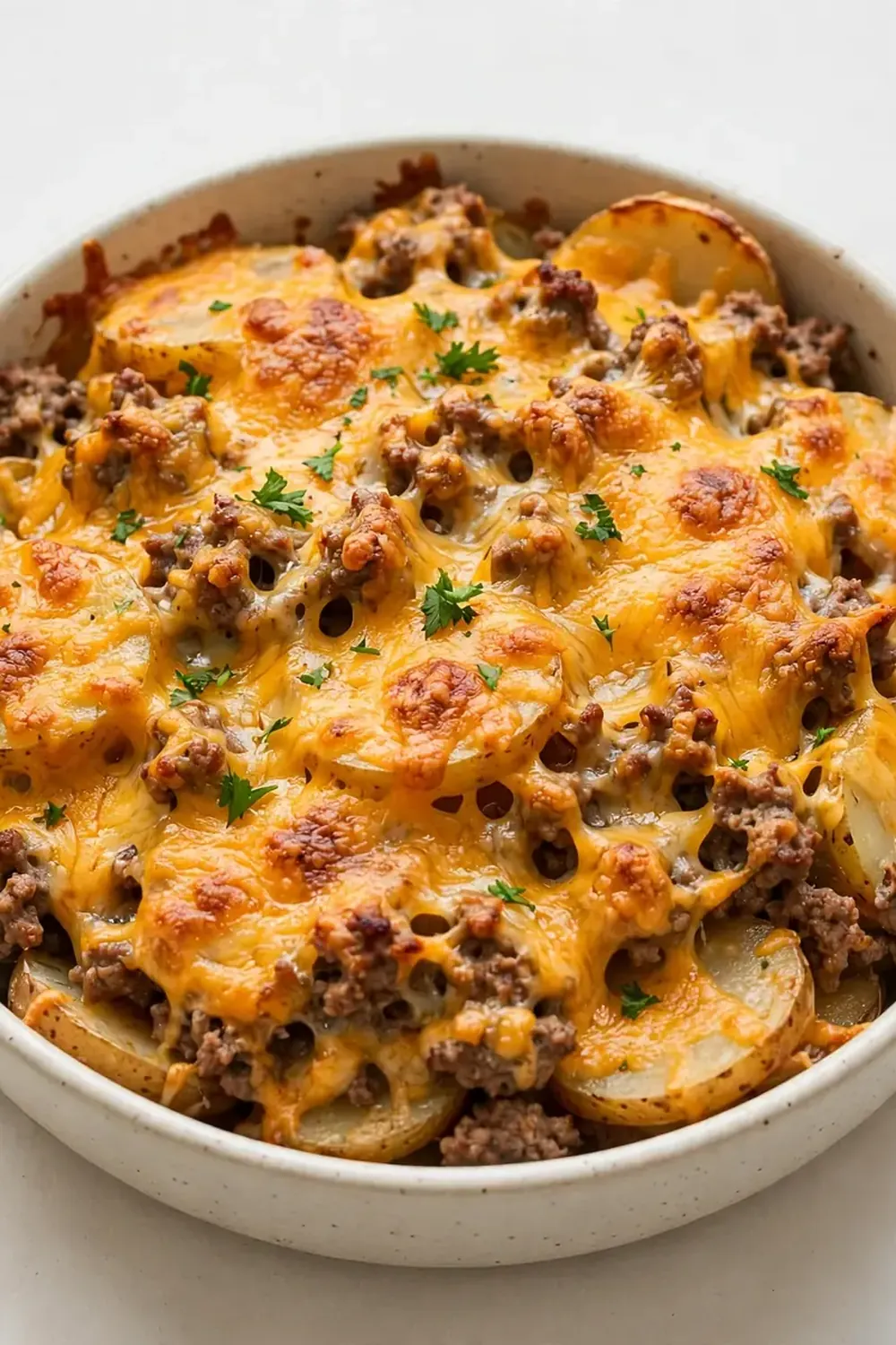 Cheesy Beef and Potato Casserole
