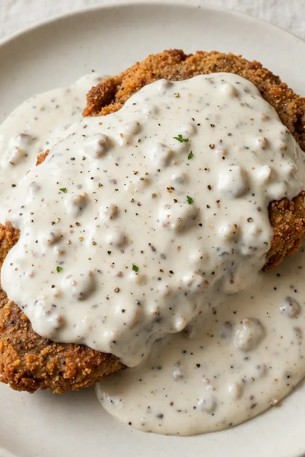 Country Fried Steak with White Gravy