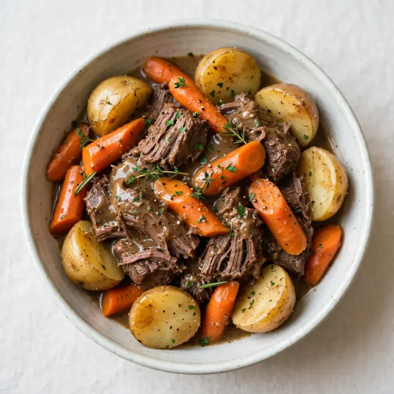 Langsam Gegarter Rinderschmorbraten: Budget-Mahlzeit für die Woche