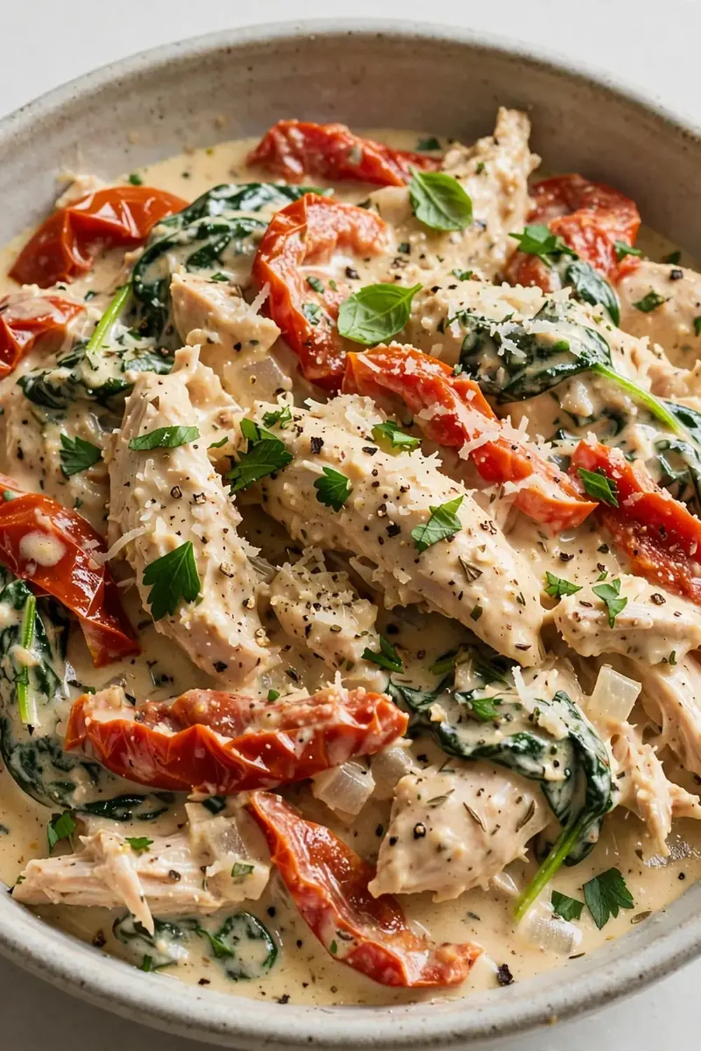 Slow Cooker Creamy Sundried Tomato Chicken