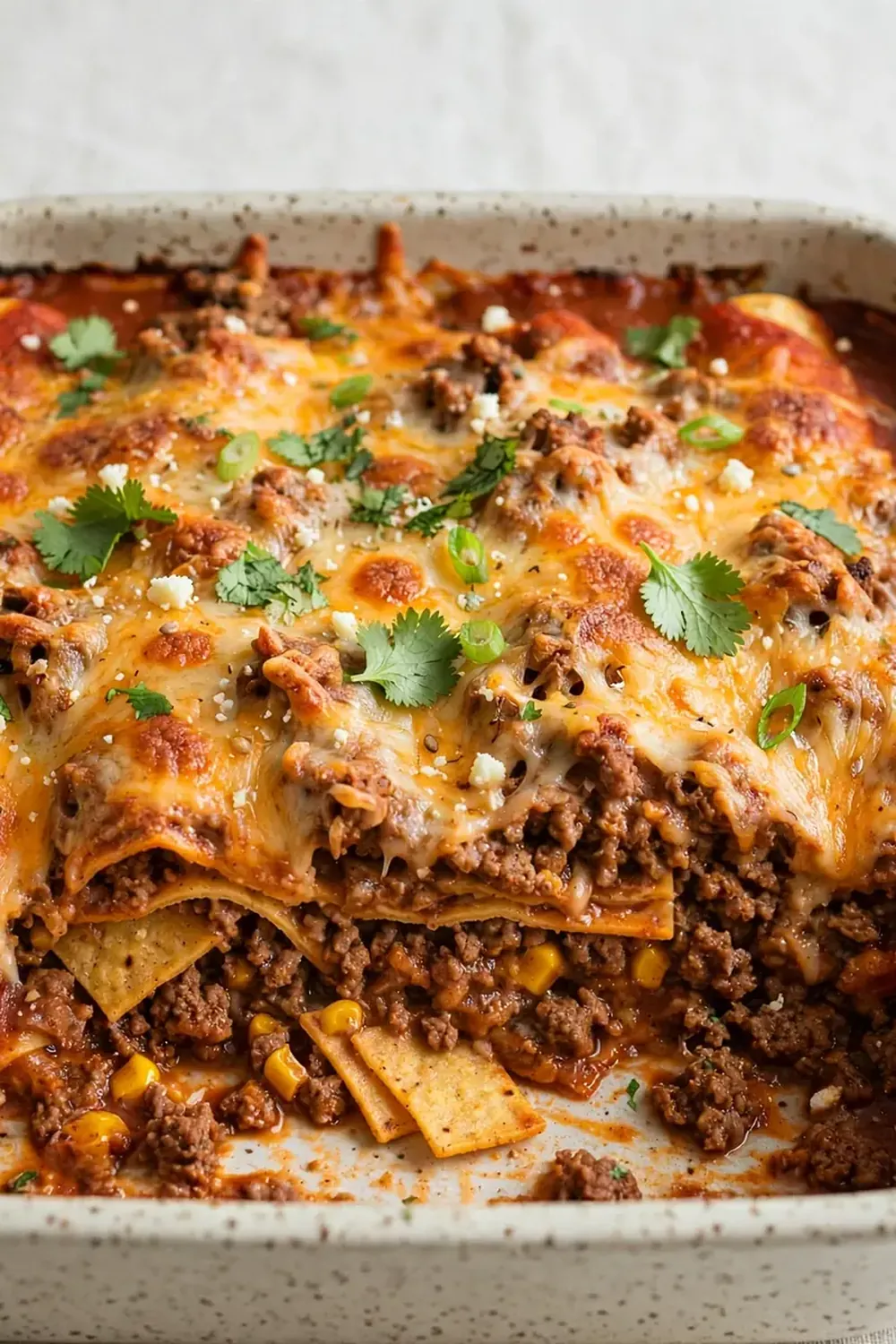 Ground Beef Enchilada Casserole