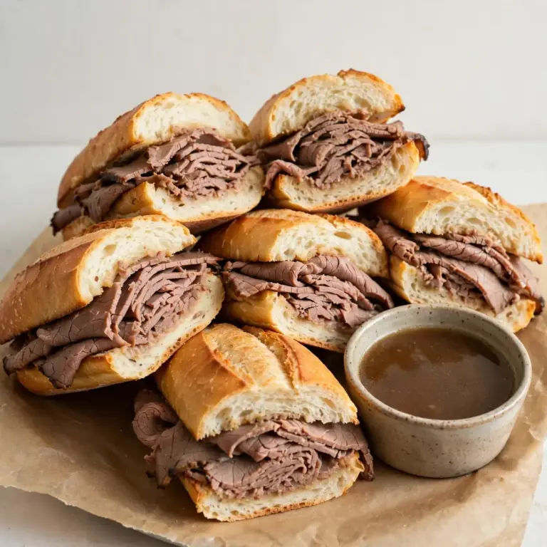 Saftige French Dip Sandwiches: Der Klassiker!