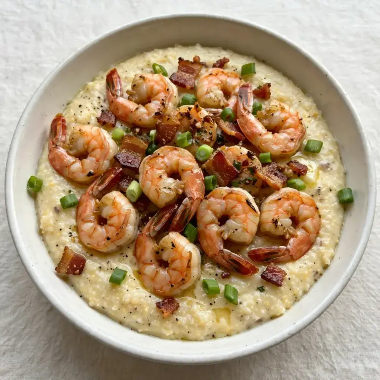 Südstaaten-Klassiker: Garnelen mit Creamy Grits