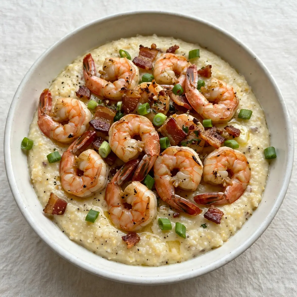 Südstaaten-Klassiker: Garnelen mit Creamy Grits