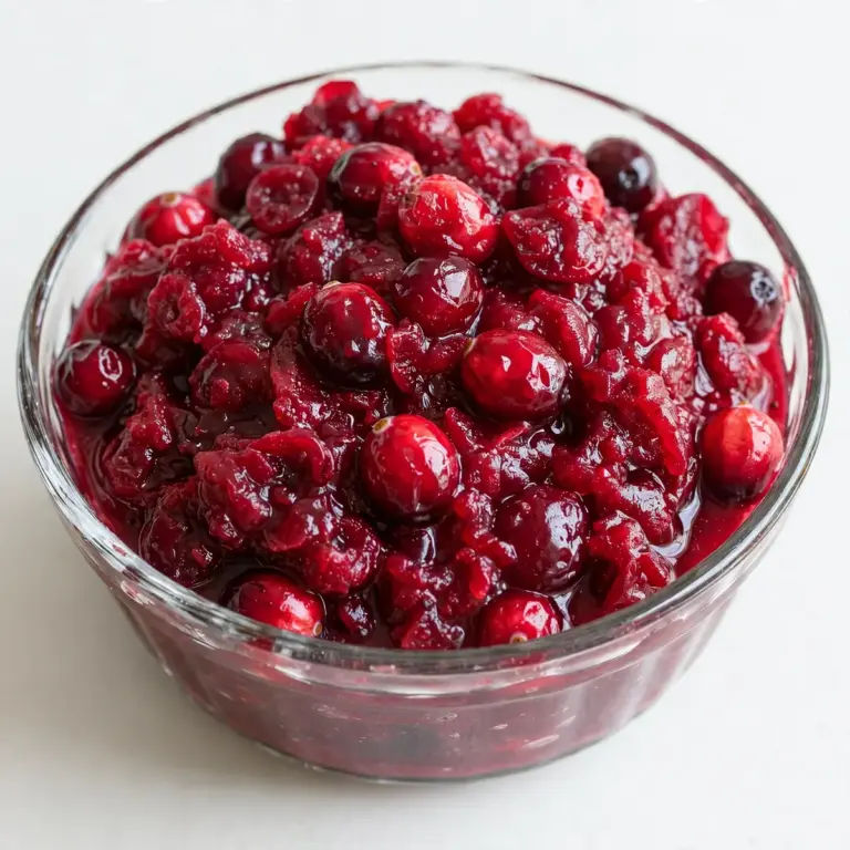 Selbstgemachte Cranberry-Soße