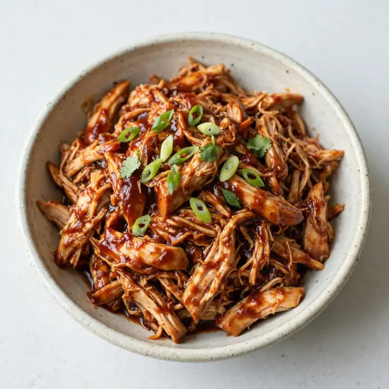 Slow Cooker BBQ Pulled Chicken Budget Meal Prep