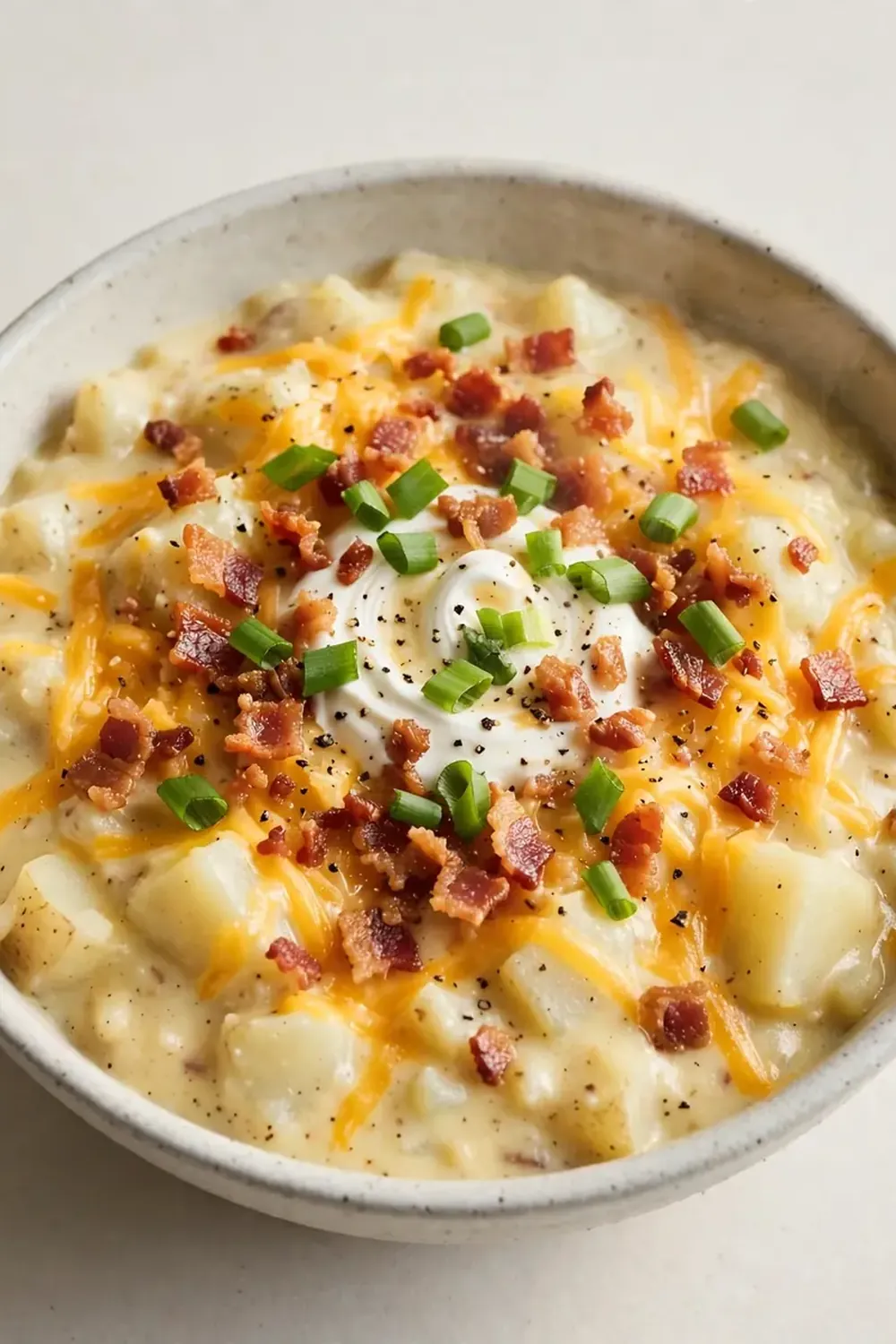 Slow Cooker Loaded Baked Potato Soup