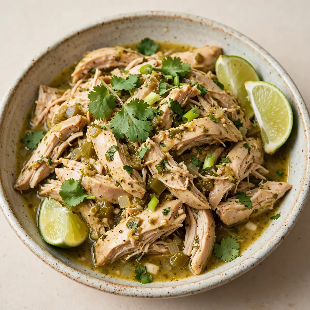 Slow Cooker Koriander-Limetten-Hähnchen Günstige Meal Prep Idee