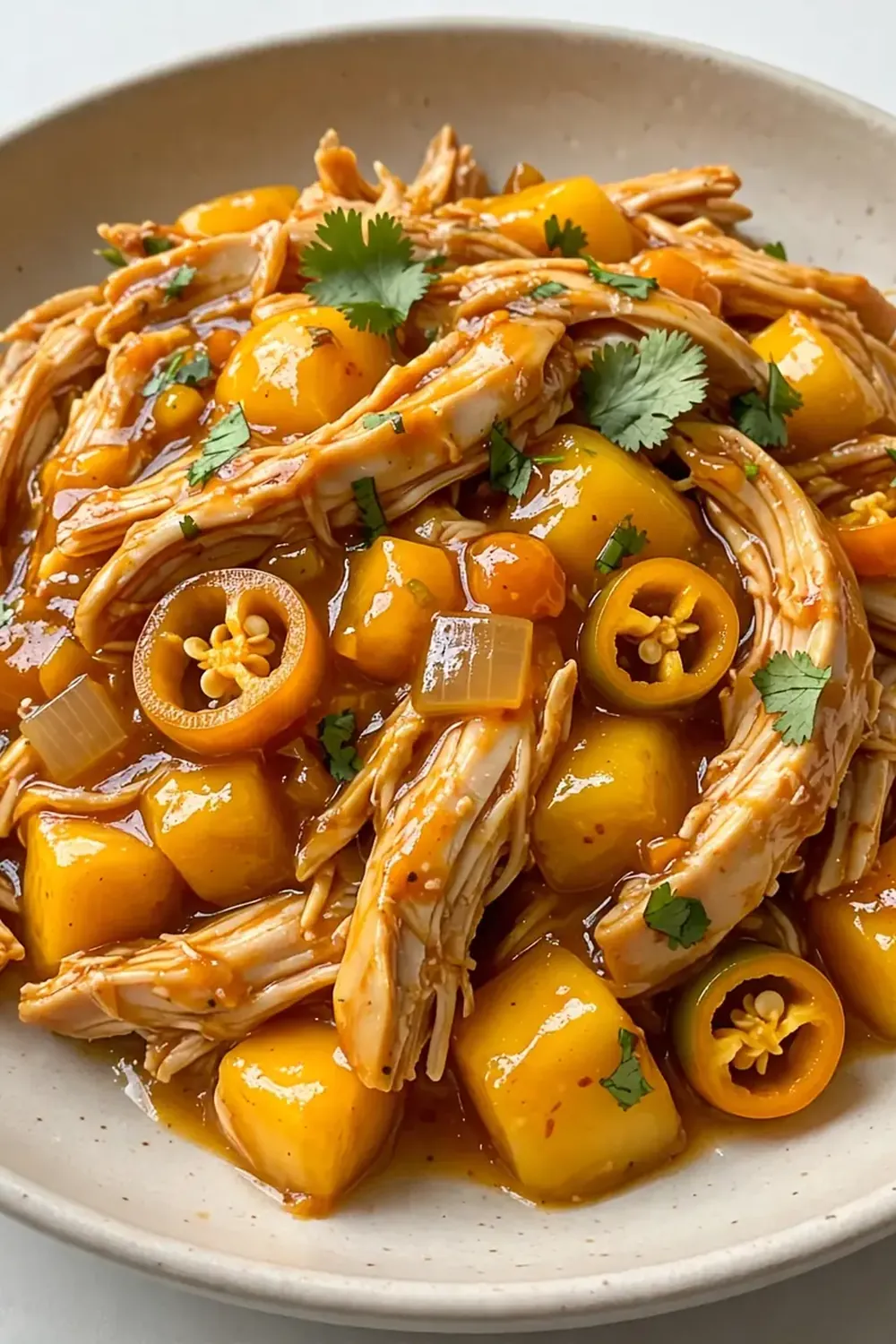 Slow Cooker Mango Habanero Chicken