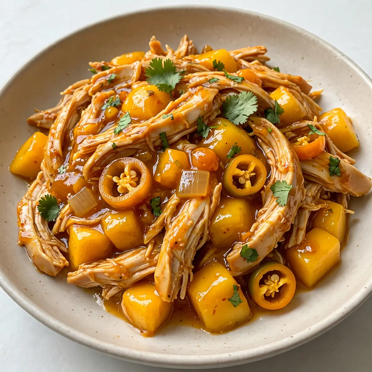 Slow Cooker Mango Habanero Chicken: Günstiges Batch-Kochen für 2€ pro Portion