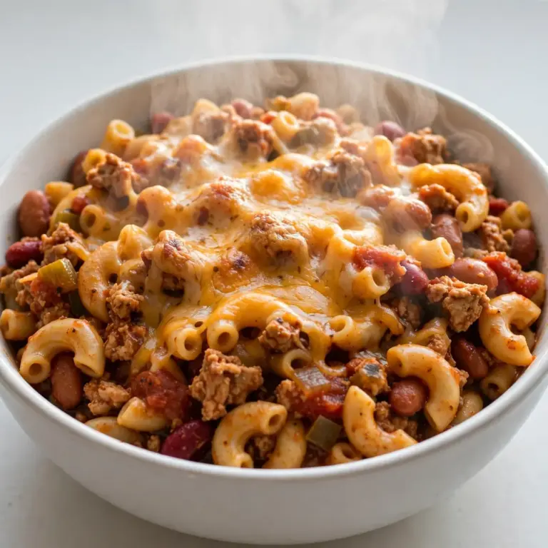 Slow Cooker Turkey Chili Mac Günstiges Meal Prep Rezept