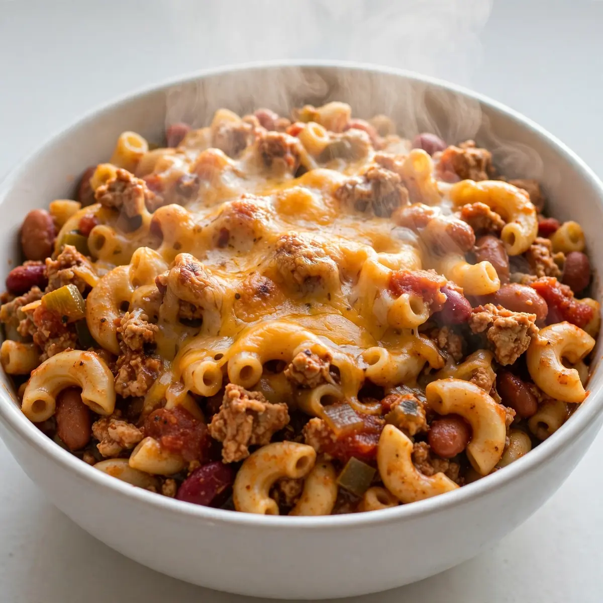 Slow Cooker Turkey Chili Mac Günstiges Meal Prep Rezept