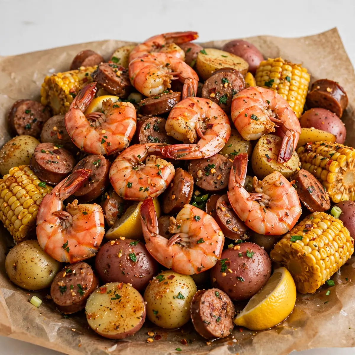 Würziger Cajun-Garnelen-Topf
