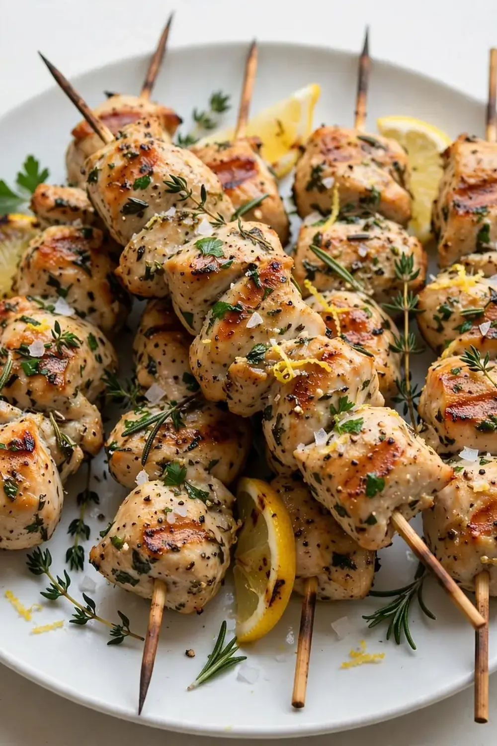 Lemon Herb Grilled Chicken Skewers