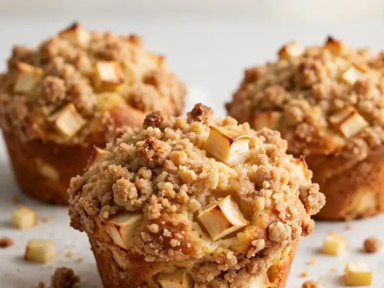 Apfelstrudel-Muffins mit Streuseltopping