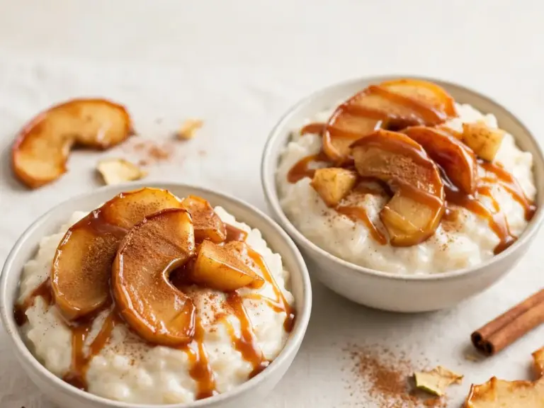 Blitzrezept: Milchreis mit karamellisierten Äpfeln