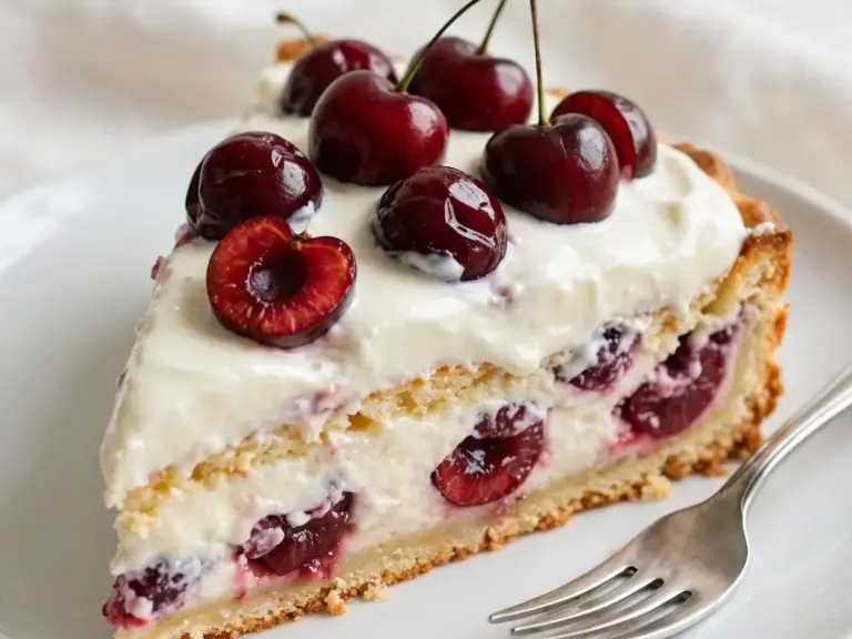Kirsch-Schmand-Kuchen vom Blech